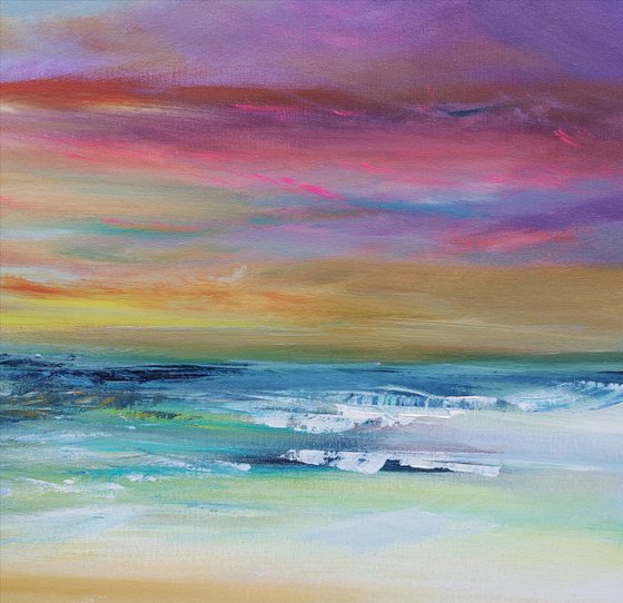 "Life's Blessings" - Cornish Seascape, Art, Skyscape