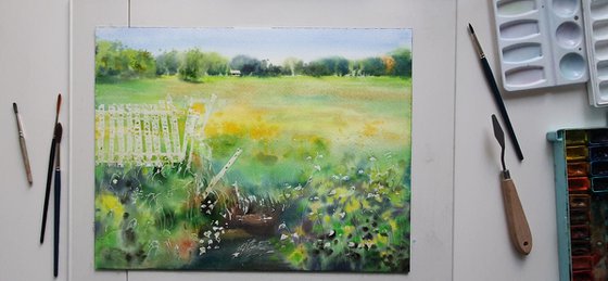 Walking around fields