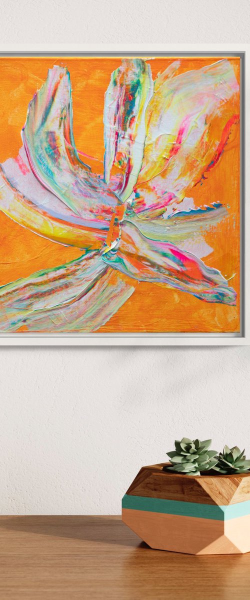 'Orange Petal Swoosh' by Kathryn Sillince