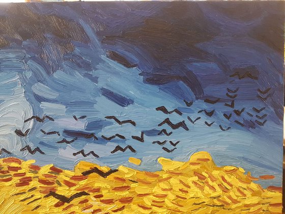 Van Gogh Hommage - Wheatfield with Crows