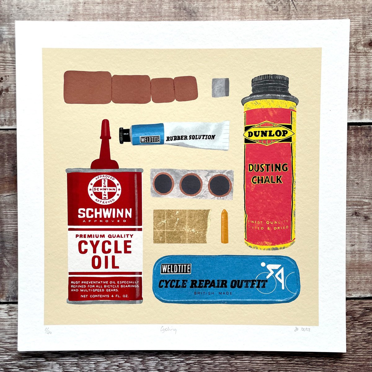 Cycling-limited edition print by Design Smith