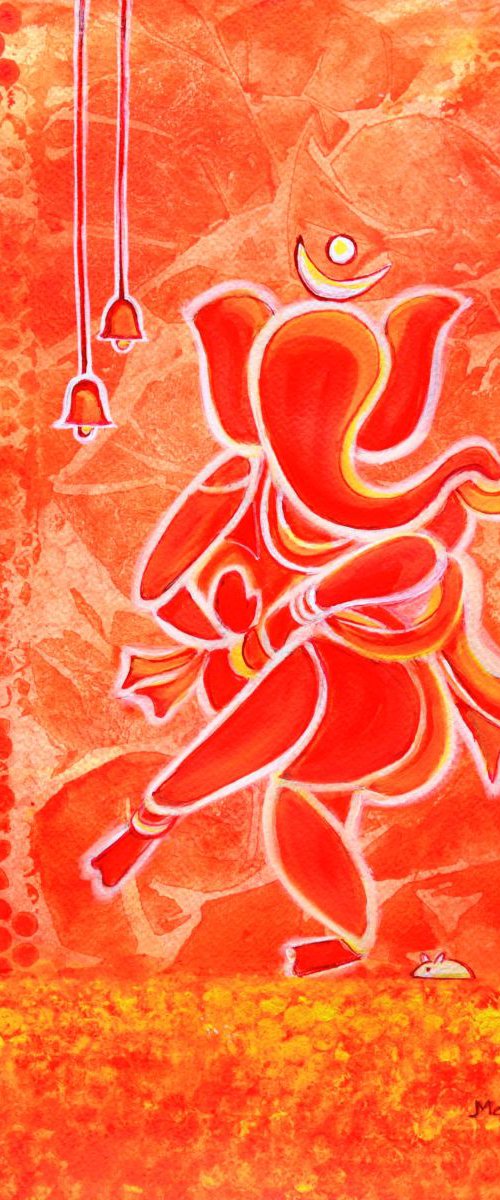 Nritya Ganesha- Dancing god by Manjiri Kanvinde