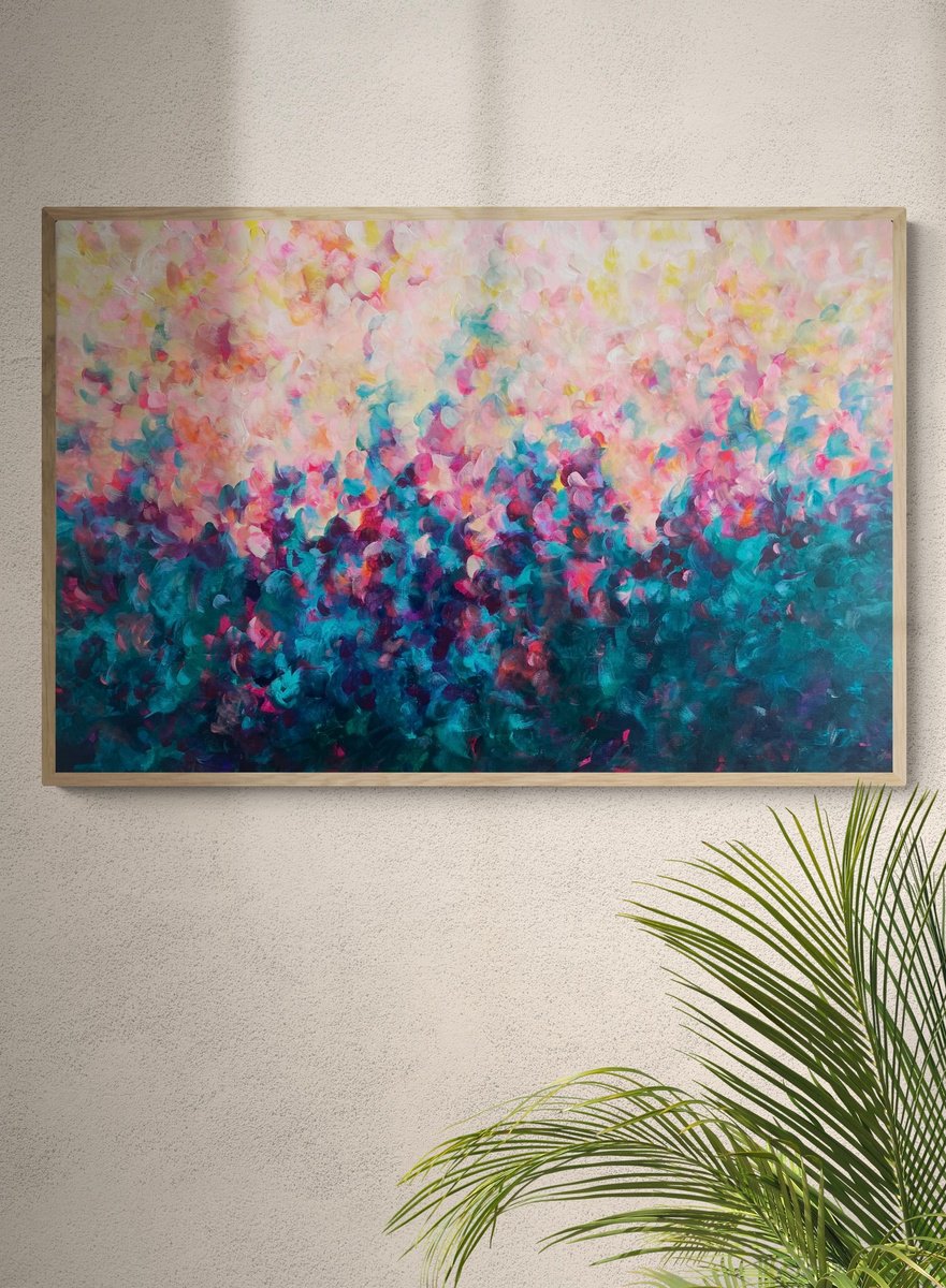 The Garden Breathes Love By Katherine Spiller, 37 X 25, Artwork For Sale On Artfinder