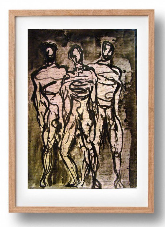 Three Male Figures