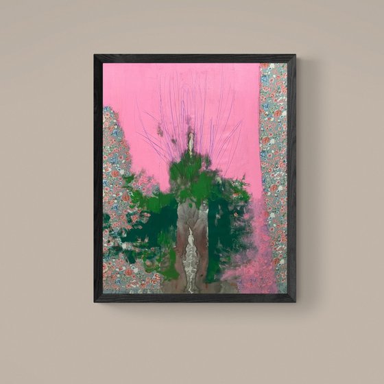 Abstract Trees in pink