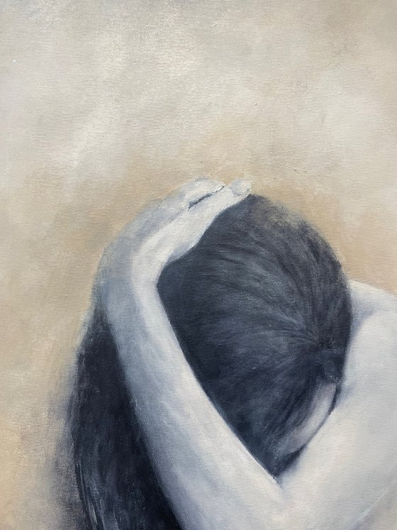 Woman in a dress