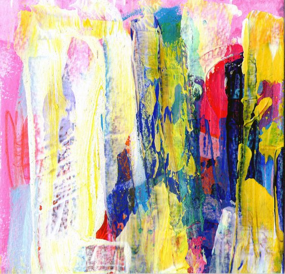 Original Abstract Painting - Ready to hang abstract on paper #2