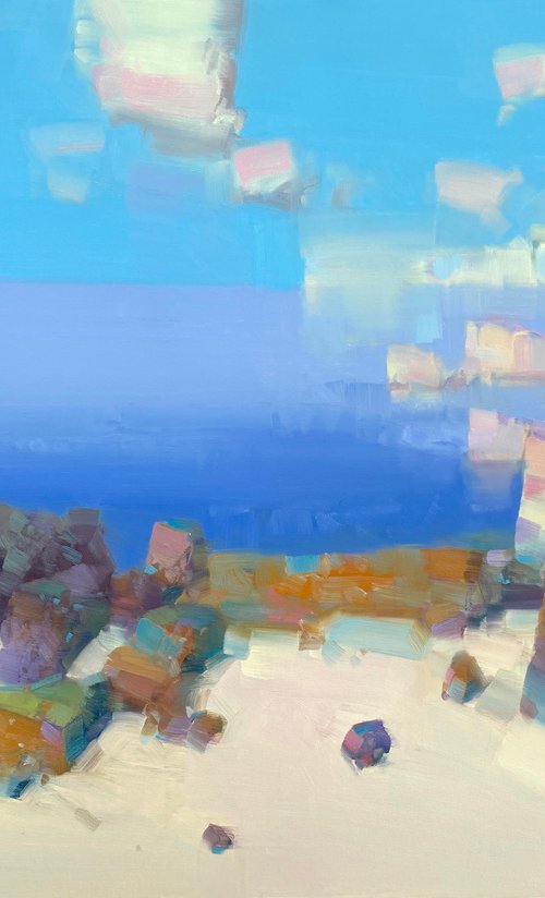 Carmel by the Sea, Original oil painting, Handmade artwork, One of a kind by Vahe Yeremyan