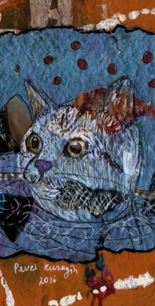 Cat in water by Pavel Kuragin