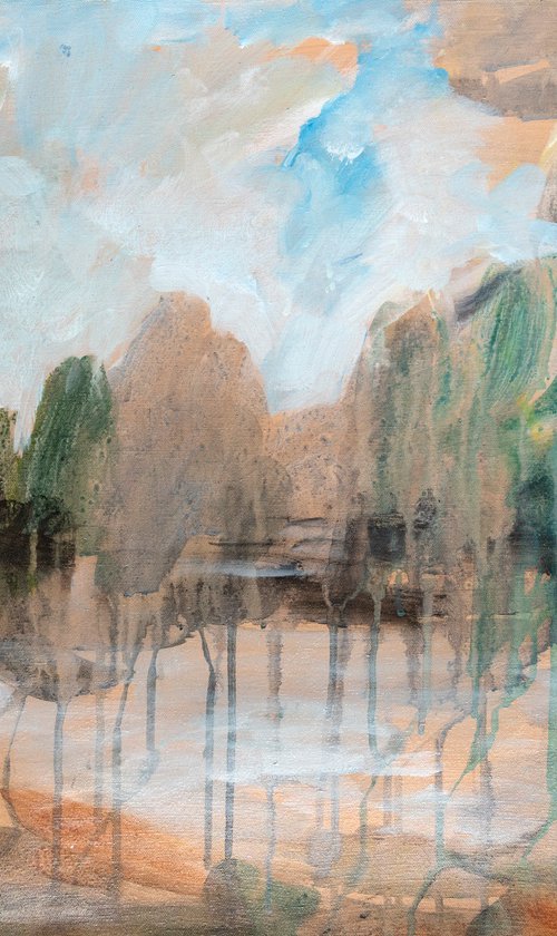 Woodland Pond 3 by Elizabeth Anne Fox