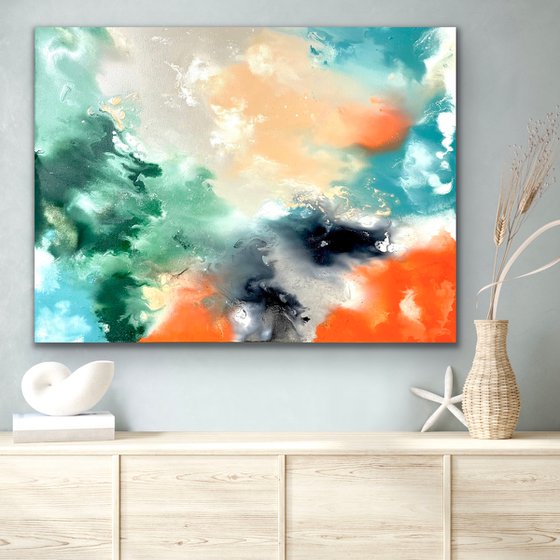 Delightful Conversation - Abstract - 60cm x 80cm