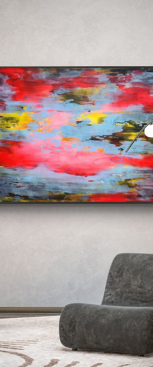RADIANCE I - Contemporary Abstract Painting by Orvvet