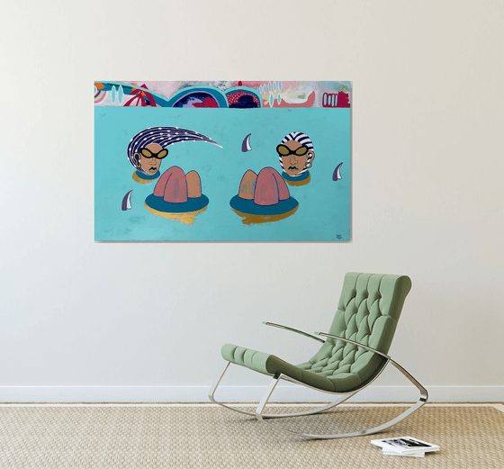 Never alone.  "Swimmers"