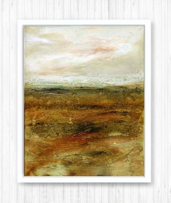 Tranquility At Rest - Serene Textural Landscape by Kathy Morton Stanion