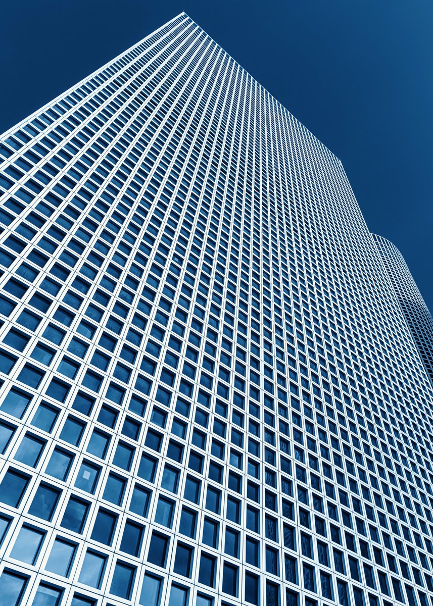 Photorealistic Photograph , Two Skyscrapers By Lidiya Dmitrieva, 17 X 24, Artwork For Sale On Artfinder