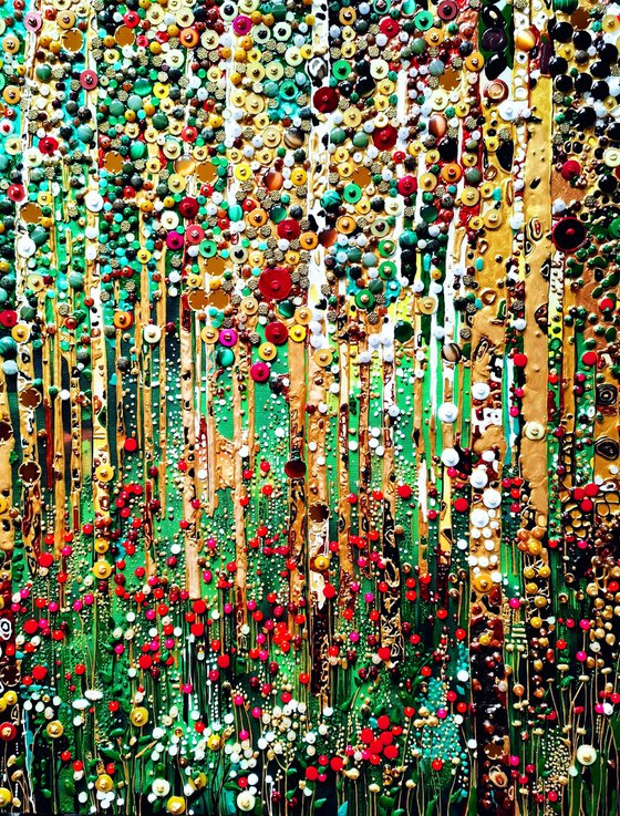 Forest. Precious stones abstract