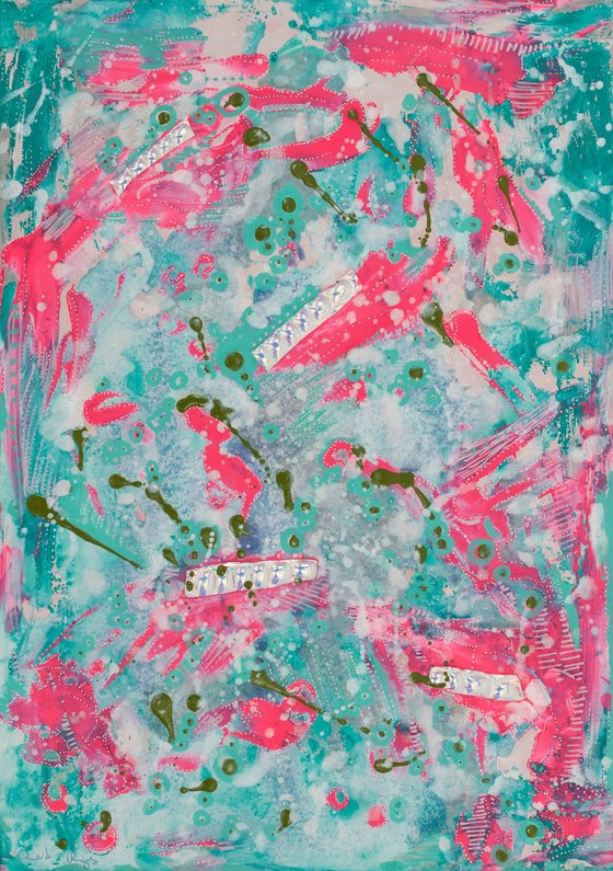 RESERVED Diptych for Ali