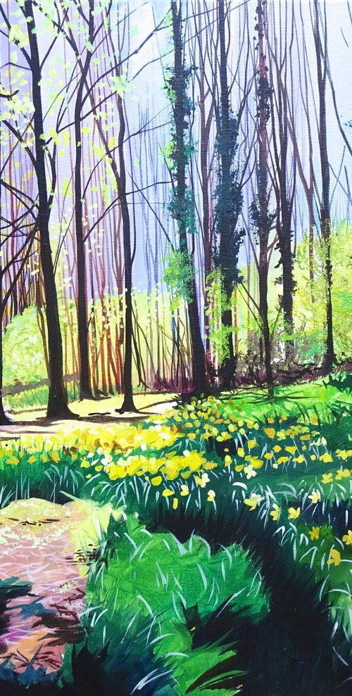 Spring Sunlight In The Woods by Joseph Lynch