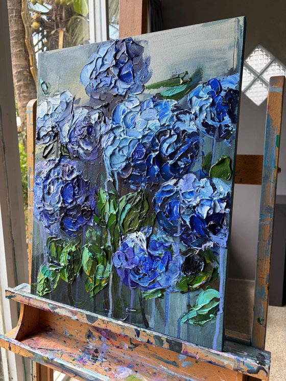 Indigo Hydrangea — Blue Floral