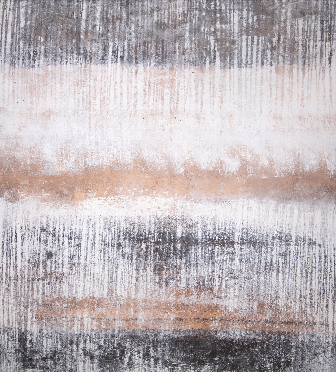 Abstract Acrylic Painting By Rokas Berziunas, 53 X 59", No. 19-2 (135 X 150 Cm), Original Artwork