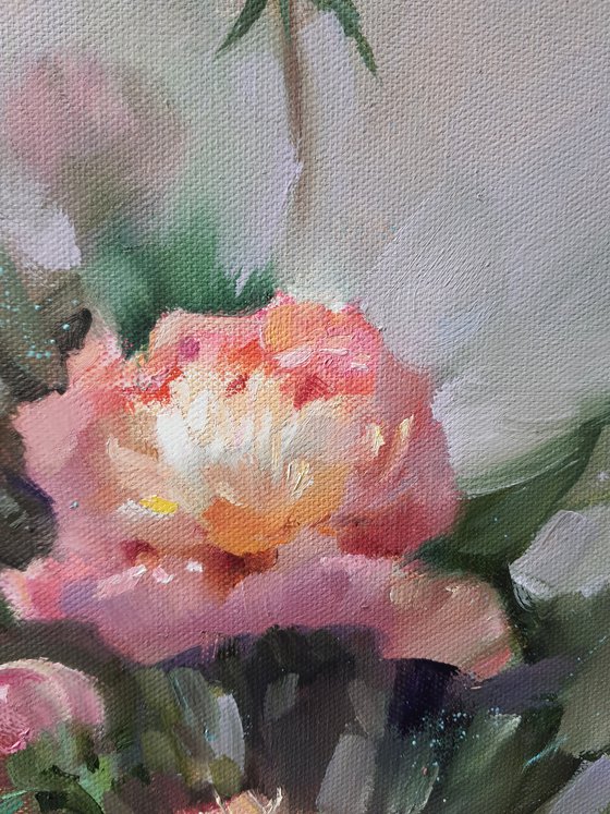 Pink peonies