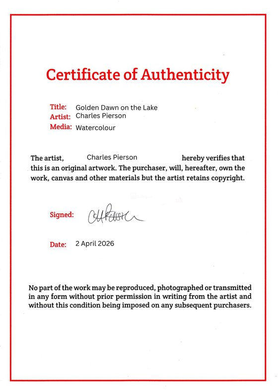 Golden Dawn on the Lake