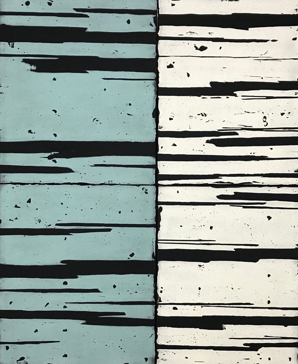 Untitled (light blue and white), 2019 by Mark Harrington
