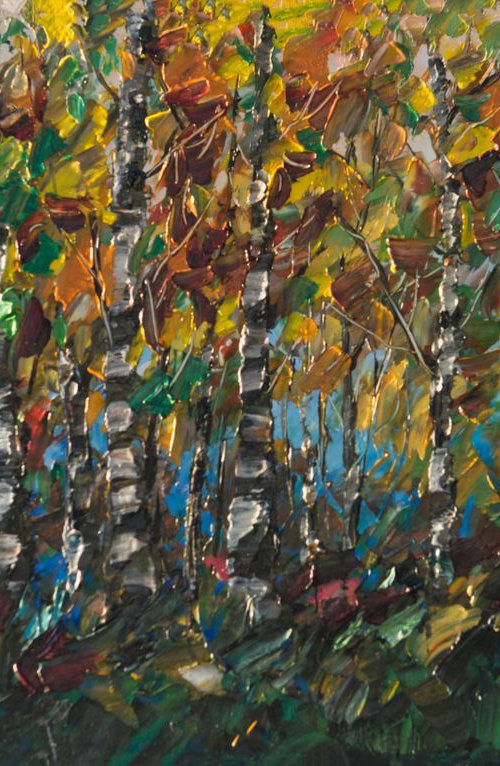 Deep in the Woods - 2 by Lena Owens at OLena Art