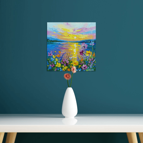 When the flowers shine in the sun