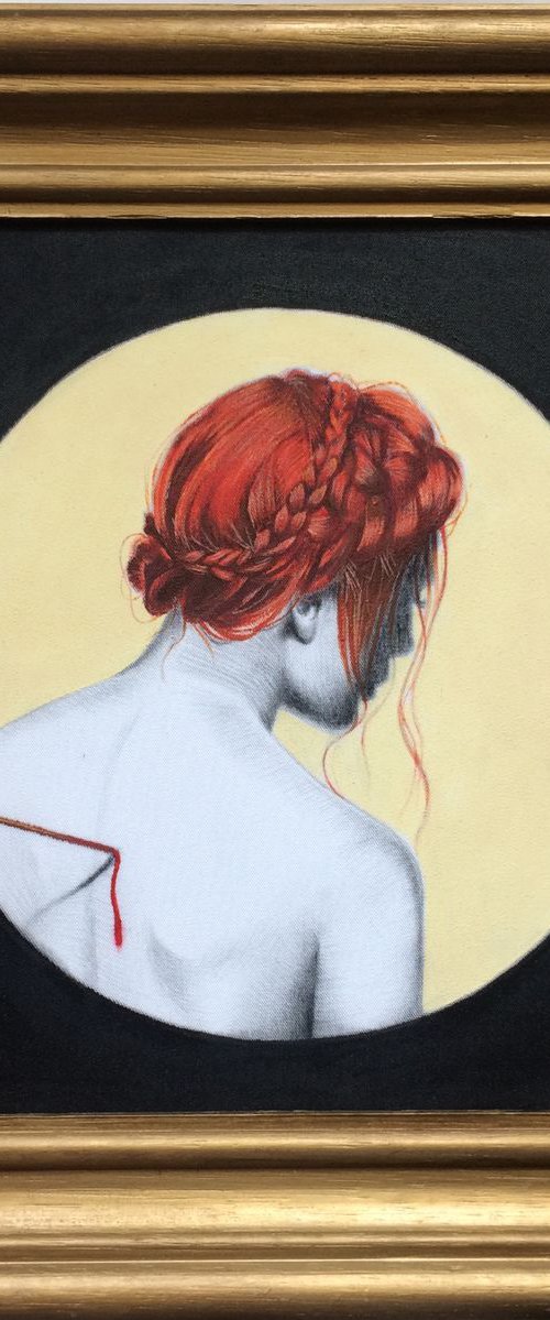 Injured woman by Cristina Cañamero