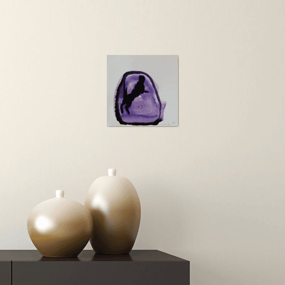 The Purple Cat, 20x20 cm