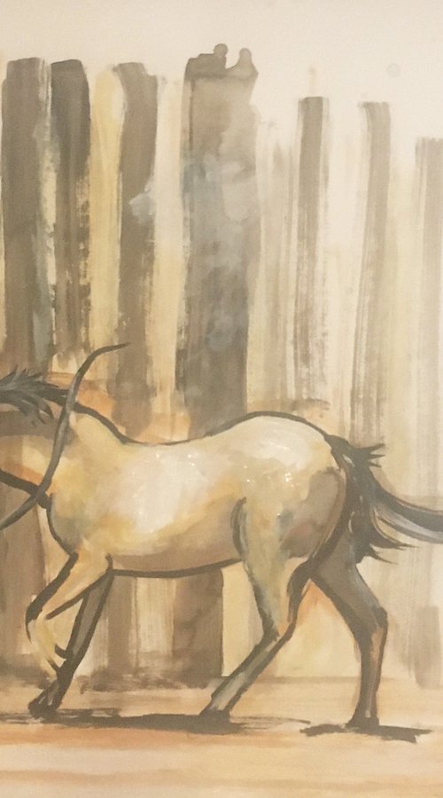 reining horse by René Goorman