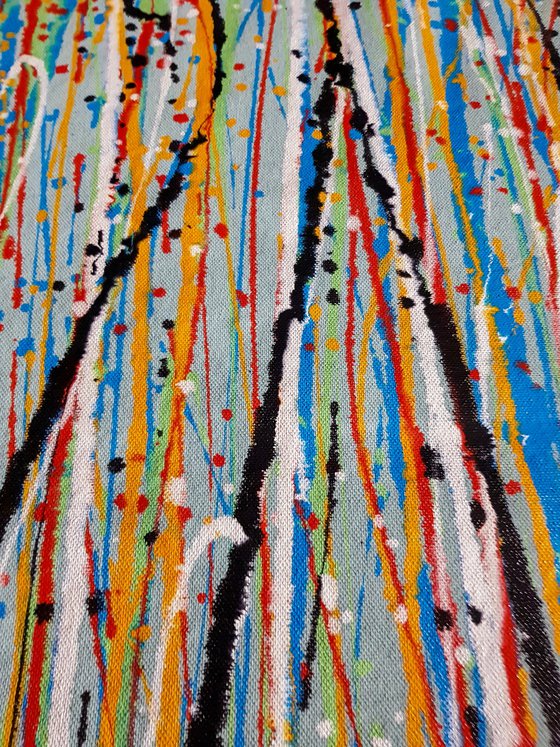 Volito * Colorful Splash Abstract Painting