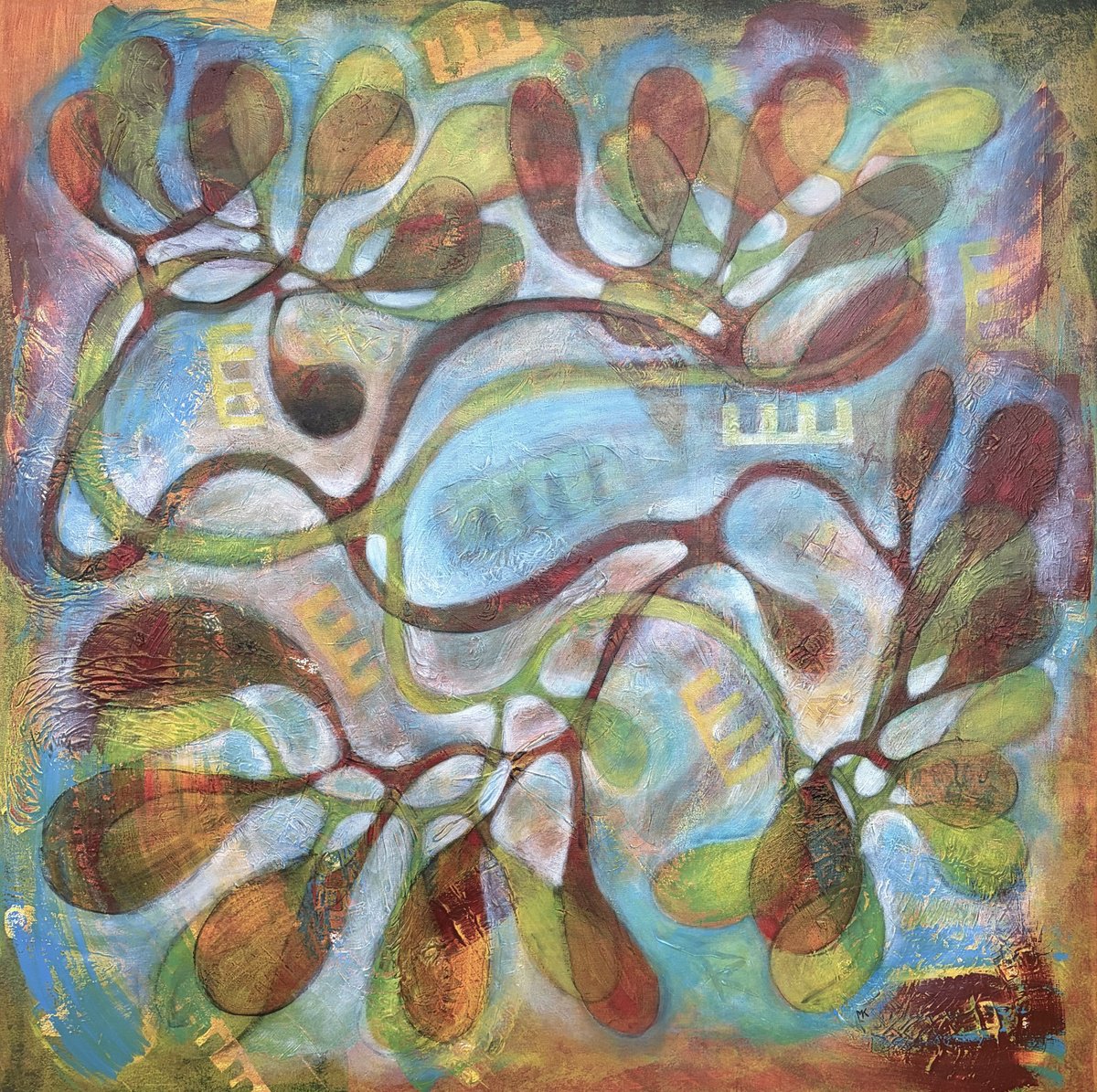  Jenkka By Maarit Korhonen, 39 X 39, Artwork For Sale On Artfinder