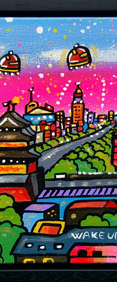 Futuristic Vibrant Beijing by Maria Luisa  Azzini