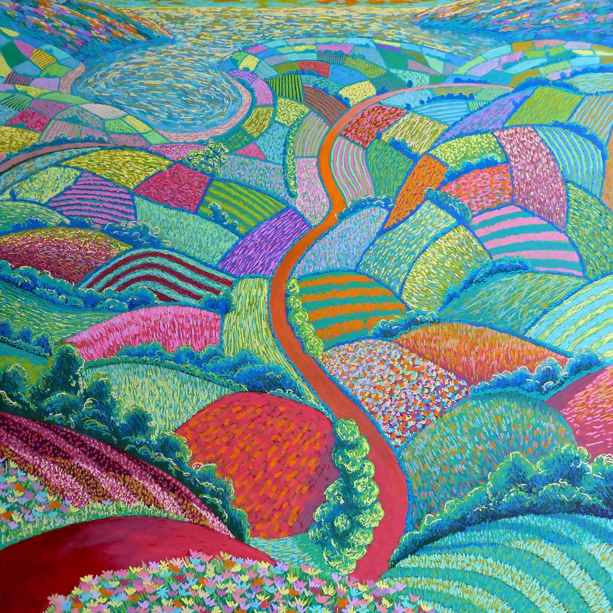  Journey Through A Wondrous Valley By Stephen Conroy, 24 X 24, Artwork For Sale On Artfinder