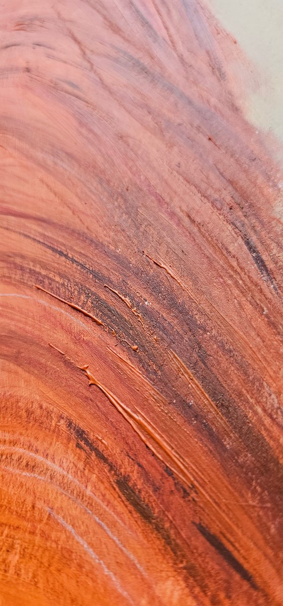 Orange chestnut horse neck mane ears