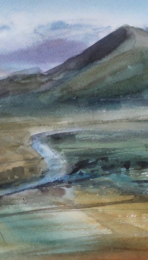 Mountains River Field by Anna Shchapova