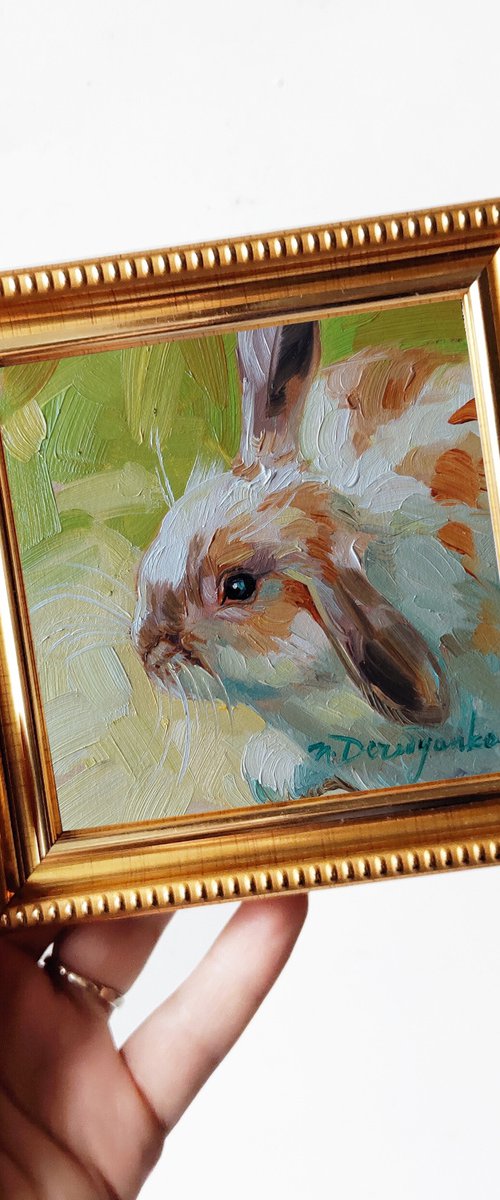 Cute rabbit by Nataly Derevyanko