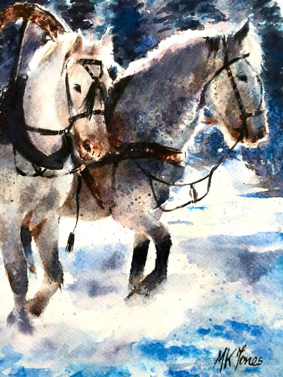 Horses in Winter