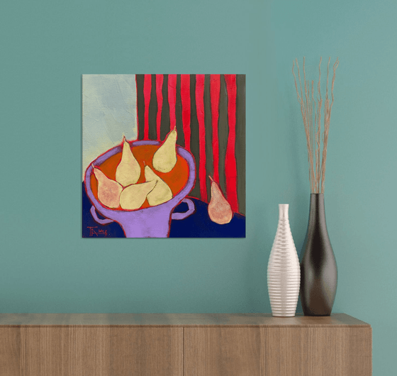 Still life with pears.