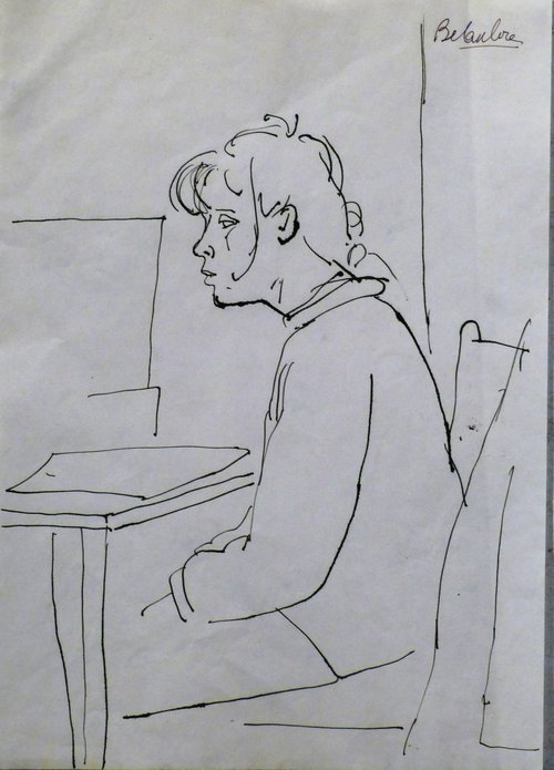 Student 5, 21x29 cm by Frederic Belaubre