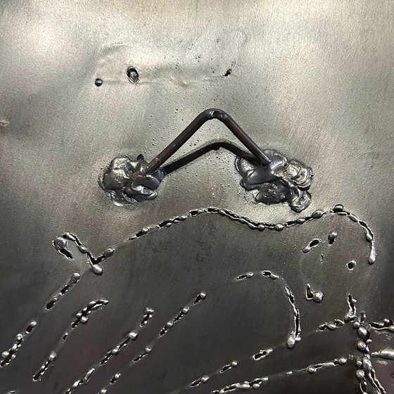 Wall sculpture - Dog basque