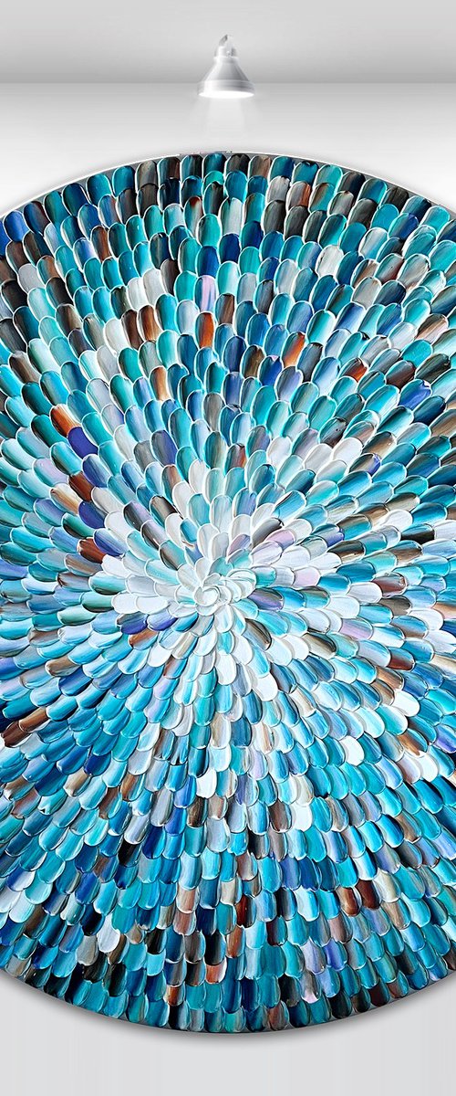 'Crystalus IX' - 36x36” by Tatiana Georgieva