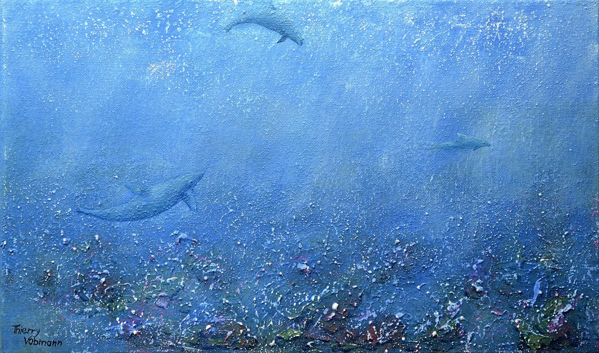 Water Game By Thierry Vobmann. Abstract ., 20 X 12, Artwork For Sale On Artfinder