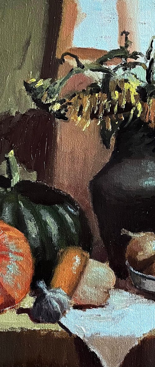 Still life with pumpkins by Michael Rak