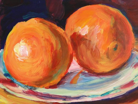 Two oranges