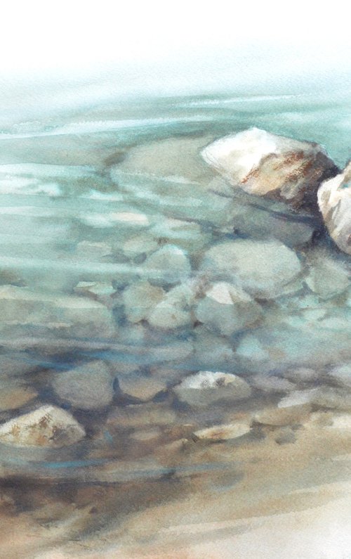 Stones in water by Anastasia Kustova