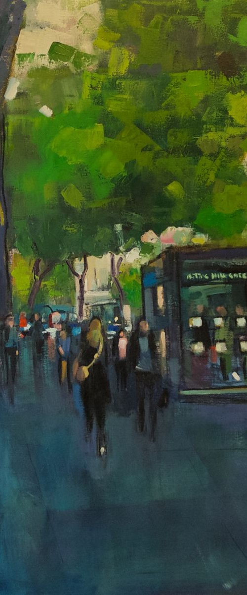 The Bus Stop at Notting Hill Gate by Andre Pallat