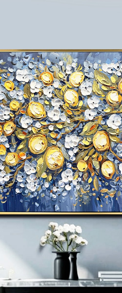 Lemon Branches in Bloom by Lana Guise